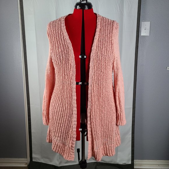 Peach Mossimo Duster-Length Cardigan - Picture 6 of 7